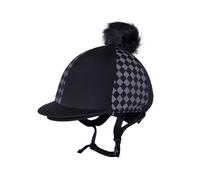 Toque pour casque équitation QHP Omaha Bleu TU