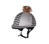 Toque pour casque équitation QHP Omaha Gris TU