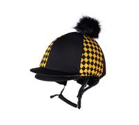 Toque pour casque équitation QHP Omaha Jaune TU
