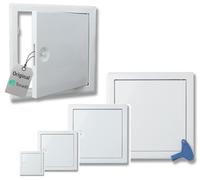 Torado® Trappe de révision en métal blanc avec clé - Différentes tailles - Pour cloisons sèches - Trappe d'entretien (500 x 500 mm)