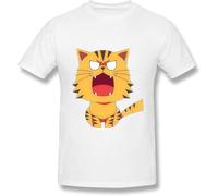 Toradora Men's Summer Cool Short Sleeve Classic Tee Costume Breathable Cotton Light Beach T Shirt Manches Courtes(3X-Large)
