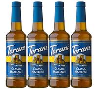 Torani Sugar Free Syrup, Classic Hazelnut, 25.4 Ounce (Pack of 4) by Torani