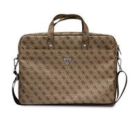Torba na Laptopa 16" Guess Saffiano 4G Triangle Logo Brązowy