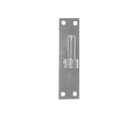 TORBEL Gond de volet sur platine bout droit - Diamètre x Hauteur (mm) : 16x120, Zingué blanc