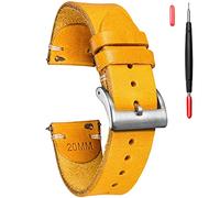 torbollo Bracelets de montre en cuir pour hommes, bracelet de montre italien en cuir Buttero à dégagement rapide de remplacement vintage de 18mm 20mm 22mm