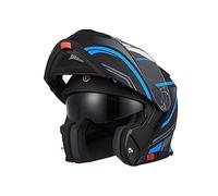 TORC Casque de Moto modulaire ouvrable Casque de Moto intégral avec Double visière ECE 22-06 approuvé