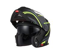 TORC Casque de Moto modulaire ouvrable Casque de Moto intégral avec Double visière ECE 22-06 approuvé