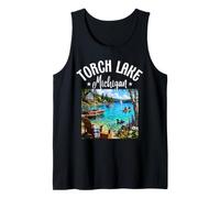 Torch Lake Michigan MI Caribbean Paradise Sandbar Lake Débardeur