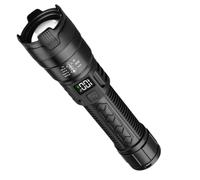 Torch Light, Zoom Light, Powerful High Brightness Torch, 16.4 Inches Sturdy Camping Hiking Gear, Ideal for Mountaineering, Fishing,and Alfresco Work Easy to Use Color Black