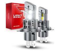 Torchbeam H4 LED, 30000LM 100W 9003/HB2 LED Fog Light Bulbs, Super Bright, 6500K White, H4 Halogen, Canbus Compatible, Direct Mount, Pack of 2