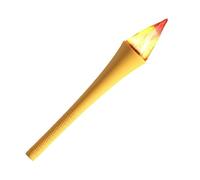 Torche à flamme - Abat-jour en résine de 40,5 cm - Jouets artificiels en bois de chauffage - Lampes de poche portables en ABS - Décoration de sport - Torches de fête et de sport - Avec câble