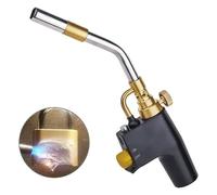 Torche Au Propane MAPP, Couleeur Heavy Métal Torche à Gaz Barbecue à Souder au Chalumeau Propane Soudure au Gaz à Haute Température Plomberie Robuste avec Allumage Piézopour Cuisine et Soudage