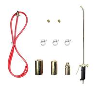 Torche au propane Torche de toiture résistante à la chaleur avec tuyau de gaz 6, 6 pieds et 3 buses Lance-flammes portable pour mauvaises herbes au propane robuste..