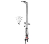 Torche coupe oxy-fuel portative EVTSCAN 18,5 pouces, acier inoxydable à trois tubes, vannes individuelles, pour la coupe métaux industriels, le soudage, la fabrication