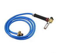 Torche de soudage à gaz liquéfié Corps entièrement en cuivre pour cuivre, aluminium, fer, acier inoxydable, tube de réparation en métal, bleu, noir, durable, taille pratique (A)