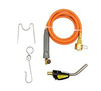 Torche de soudage pour bouteille de propane, torche au propane avec tuyau de 1,5 m, torche à souder avec bouton d'allumage électrique, soufflage de soudage pour chauffage par fusion