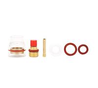 Torche de soudage WIG-9/20 - Pour lentille à gaz - Pince de serrage - Coque en verre TIG - Kit d'accessoires pour torche de soudage à l'arc Arong (2,4 mm)