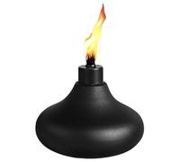 Torche de table en métal - 13,8 x 10,5 cm, torche rechargeable à flamme de citronnelle, torches à la citronnelle pour l'extérieur | Lanterne de table décorative pour cour, patio, terrasse, jardin,