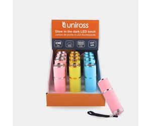 Torche Fluorescente Uniross LED avec 3 piles AAA