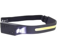 Torche Frontale Led Sensor - Rechargeable Usb - Double Éclairage Puissant 120 Lumens Et 300 Lumens - Avec Capteur De Mouvement Intégré - Compacte Et Légère - Noir