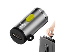 Torche LED compacte - Mini lampe de poche super lumineuse 1,3 x 1,3 x 2,5 cm, torche de po che, lampe de poche portable | Petites lumières LED résistantes à l'eau avec lanière pour le camping en