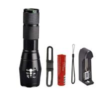 Torche Light Lampe De Poche Led 5 Modes Aluminium Imperméable Zoomable Torch Tactical Light Use 18650 Rechargeable Lamp For Hunting ， Torches Led Super Bright, Option B, T6