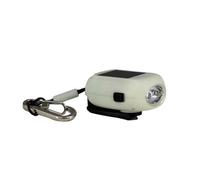 Torche porte-clés dynamo solaire 20 mAh Blanc