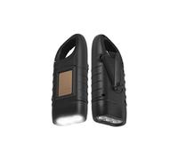 Torche Solaire Dynamo FONGWAN Lampe de Poche en cas d'urgence pour Exterieur Jardin - Noir