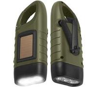 Torche Solaire Dynamo FONGWAN Lampe de Poche en cas d'urgence pour Exterieur Jardin - Vert Vert G
