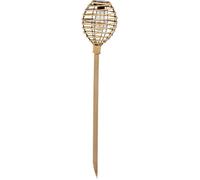 Smart Solar Lumina Lampe sur piquet imitation rotin Naturel 70 cm