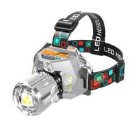 Torche Tête de Camping - Torche Tête Rechargeable | Torche Tête LED Imperméable | LED Portable Multifonctionnelle - Idéal pour Cycle Nuit Conduite Randonnée Pêche Pique-nique et Aventure en Plein Air