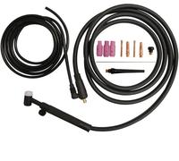 Torche TIG GX10/GX140 4 mètres - TIG tige tungstène 1,6 mm + buses Güde G41690