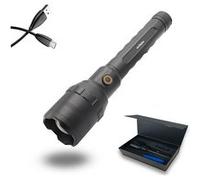 Fishtec Torche Ultra Power 10000 lumens LED COB 300 m Batterie 4000 mAh 4 modes Zoom Power Bank