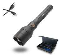Torche ultra power 10000 lumens led cob zoom rechargeable