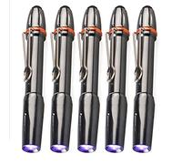 Torche UV Ultra Violet Torch Lampe de poche Blacklight Pen Light Detector 395nm UV Lampe de poche LED Penlight (5 pack)