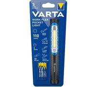 Torche-VARTA-Work Flex Pocket Light-110lm-Compacte-LED hautes performances-IPX4-aimantée-clip de poche-3 Piles AAA incluses