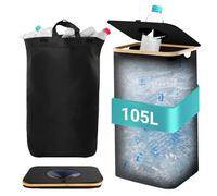 Torchesy Poubelle Cuisine 105L, Tri Selectif, Sac Tri Selectif, Conteneur De Collecte De Bouteilles Réutilisables, Pour 30 à 50 Bouteilles, 1 Sac, 1 Trou