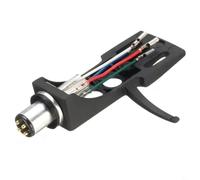 Torchlit Casque de rechange avec cartouche AT3600L pour tourne-disque Audio-Technica, compatible avec Pioneer PLX-1000/PL-518, métal durable, argenté (noir)