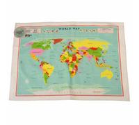 Torchon à vaisselle Rex London World Map Vert 70x50 cm