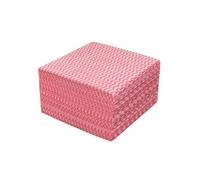 Torchon à vaisselle super absorbant à motif vague | Lingettes de cuisine non tissées | Dégraissant humide et sec (rouge/jaune/bleu/vert en option) (chiffon rouge ondulé)