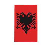 Torchon absorbant à séchage rapide (66 x 40,6 cm), ultra doux, réutilisable, motif drapeau albanais