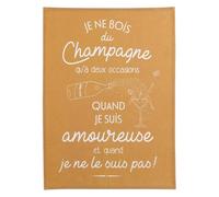 Torchon Amoureuse ocre 50 x 70 cm Winkler