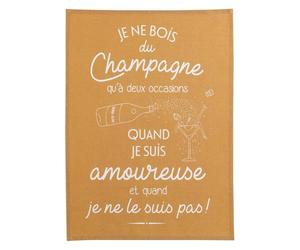 Torchon Amoureuse ocre 50 x 70 cm Winkler