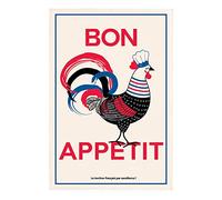 Torchon Bon appétit ecru 48 x 72 cm Winkler