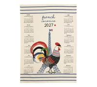 Torchon calendrier Winkler French Cocorico 2027 Blanc 50x70 cm