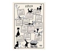 Torchon chat'tiudes Winkler Dubout Blanc 48x72 cm
