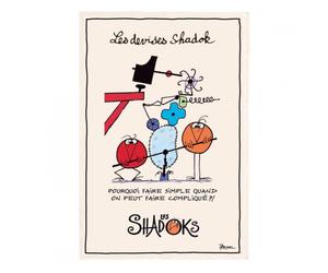 Torchon Coton SHADOKS Les devises Pourquoi faire simple