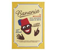 Torchon - Coucke - Jaune - 50x75 cm - 100% Coton - Imprimé Banania