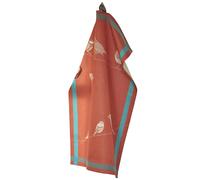 Torchon de cuisine 50x70 cm toile coton SUR UN FIL orange