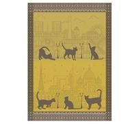 Torchon De Cuisine En Coton Jacquard Jaune